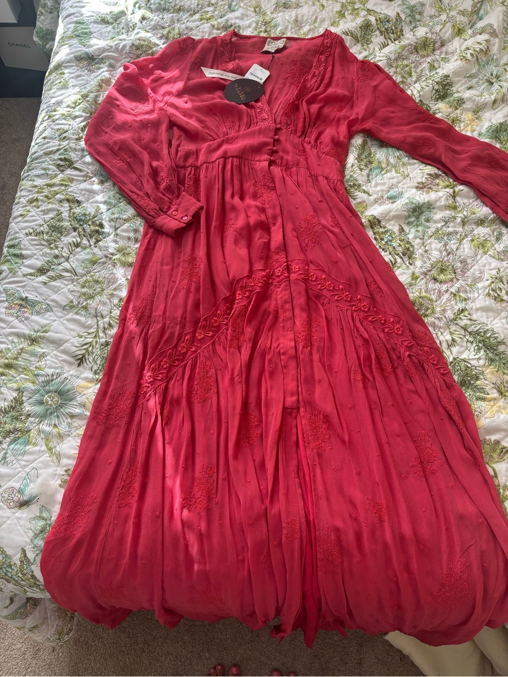 Free People By TiMo Raspberry Maxi Dress - Picture 4 of 7